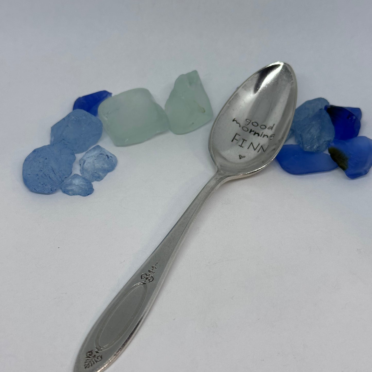 Vintage Silver Plated Hand Stamped Spoon | Novelty