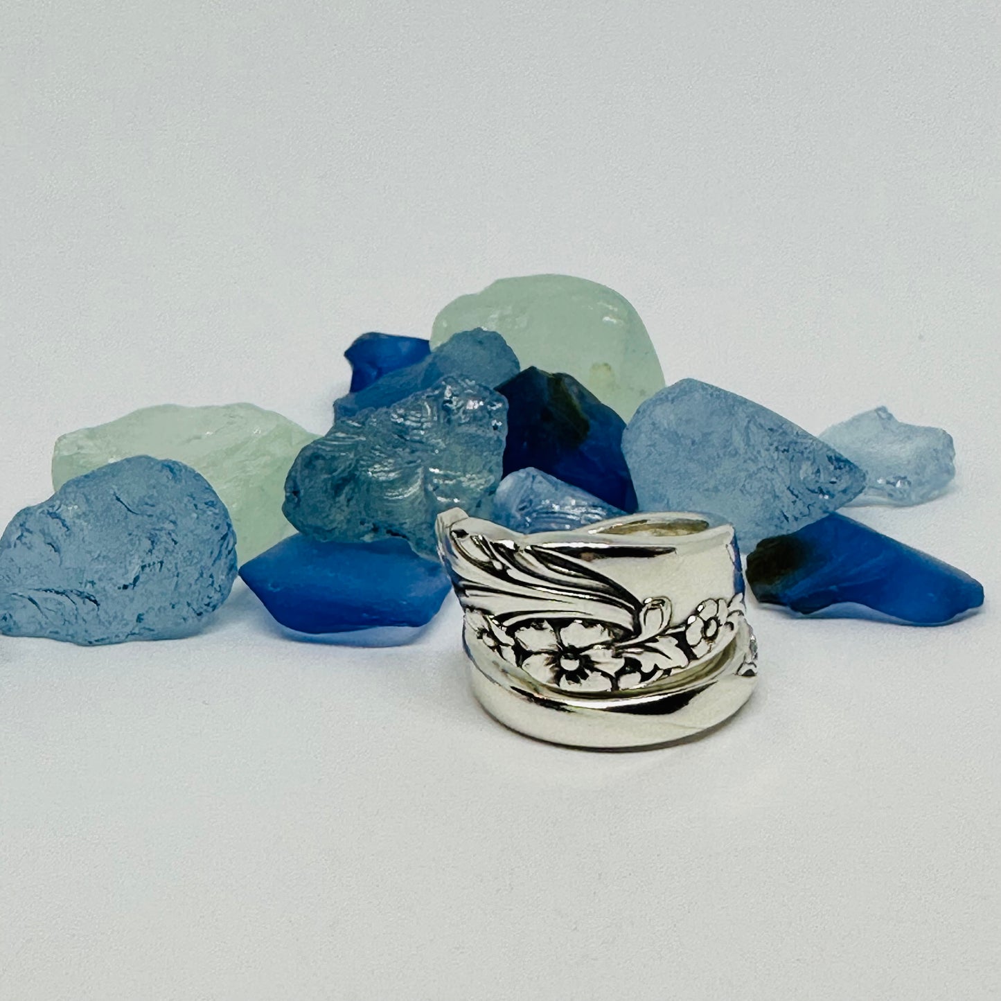 “Evening Star” 1950 Vintage Spoon Ring | Silverware | Upcycled | Antique