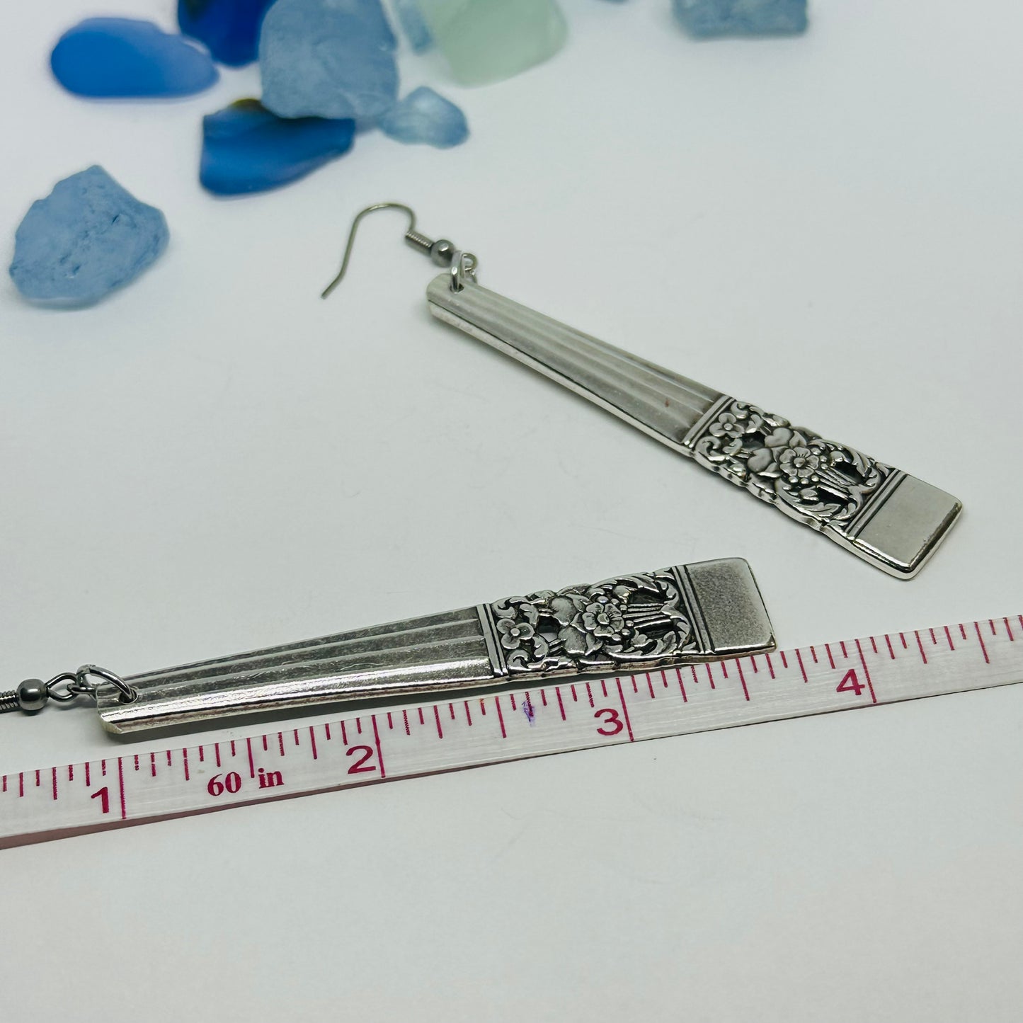 “Coronation” 1936 Vintage Silverware Spoon Earrings | Repurposed Jewelry | Earrings
