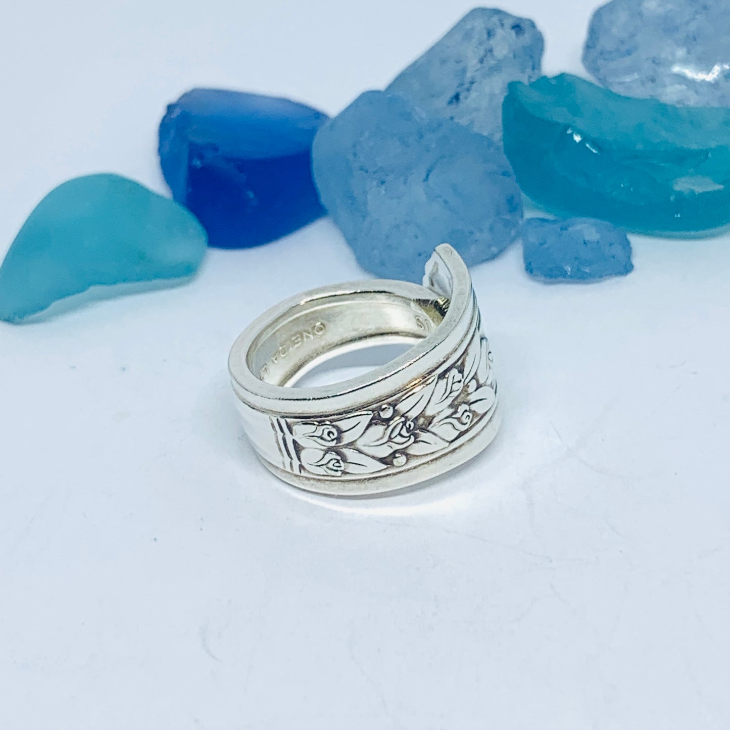 Spoon Ring | Vintage Silverware | “Rosalie” 1938 Wm. A. Rogers | Upcycled Ring | Silverware Spoon Ring | Antique Spoon Ring