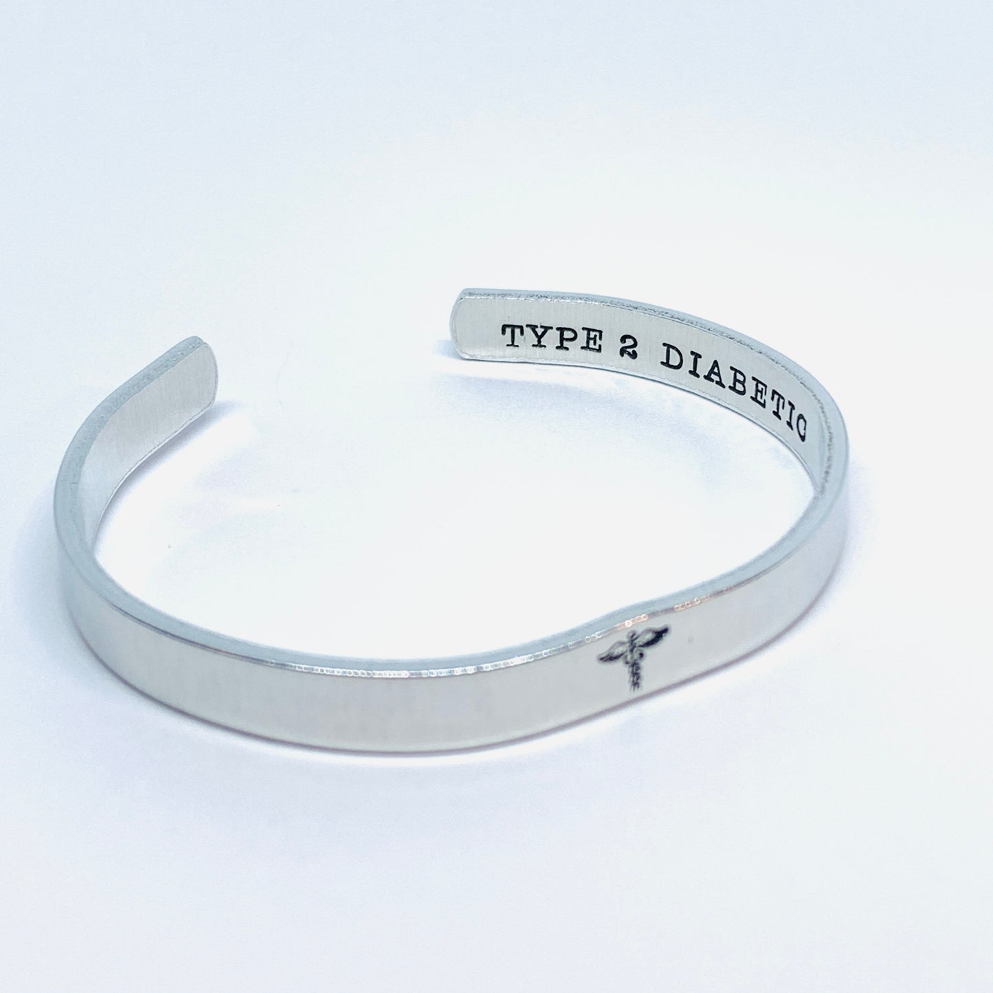Medical Alert - Hand Stamped Cuff Bracelet