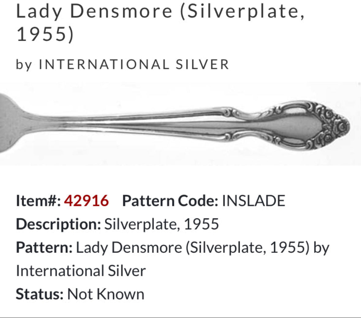“Lady Densmore” 1955 Vintage Silverware Spoon Ring | Oneida | Up-Cycled | Antique
