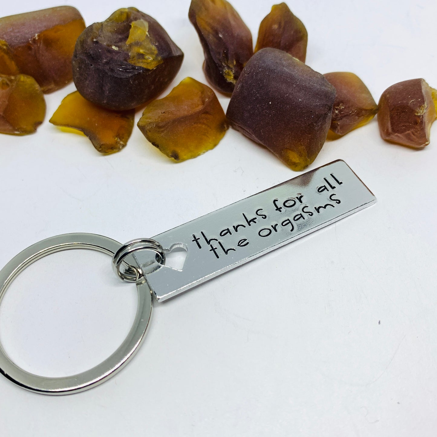 Thanks for all the Orgasms Key Ring | Sexy Key Ring | Adult Gift for Lovers | Keychain for Adults | Orgasm Key Ring | Anniversary Gift