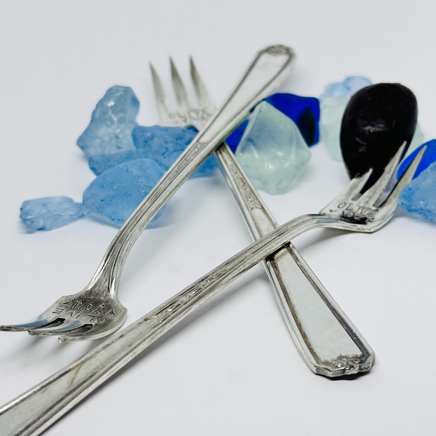 Olive Pickle Vintage Hand Stamped Silverware Fork | Olive You | Pick Me | I Pick You | Antique