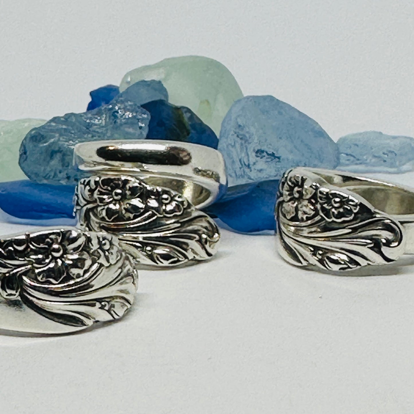 “Evening Star” 1950 Vintage Spoon Ring | Silverware | Upcycled | Antique