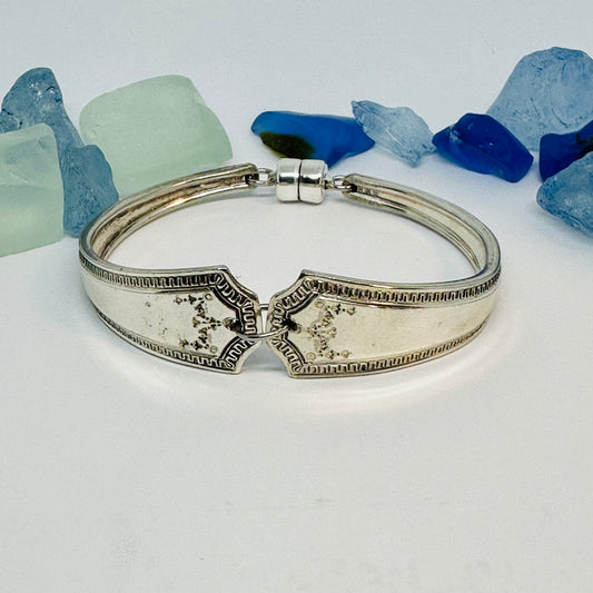 “Adam” 1917 Spoon Bracelet | Vintage Silverware  | UpCycled | Antique Silverware Spoon Bracelet