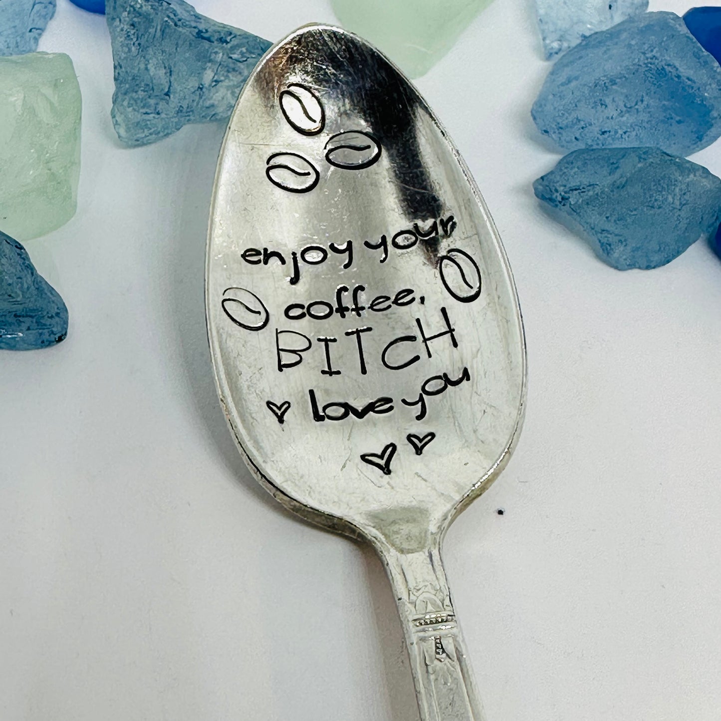 Custom Order for Rosa - Hand Stamped Novelty Spoon