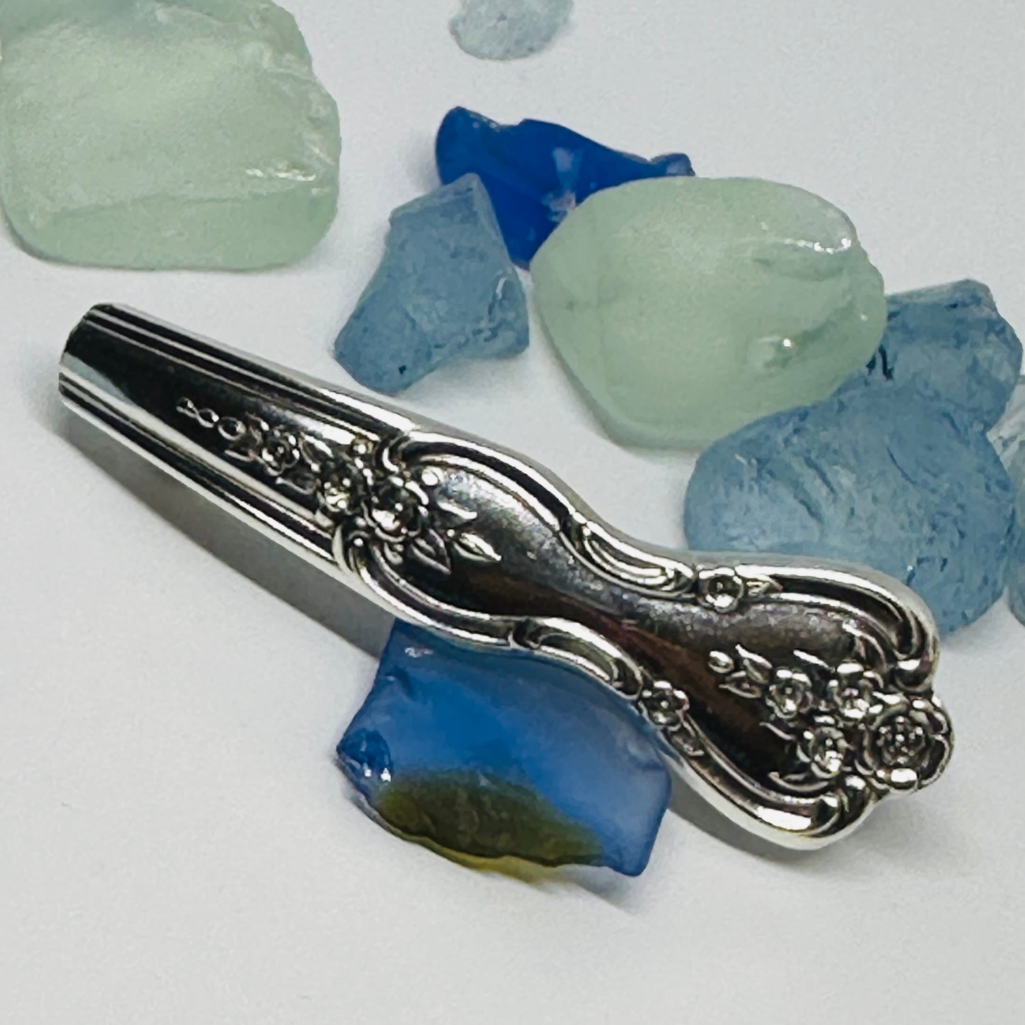 Handcrafted Vintage Silverware Hair Barrettes - Unique Patterns & Two Sizes Available