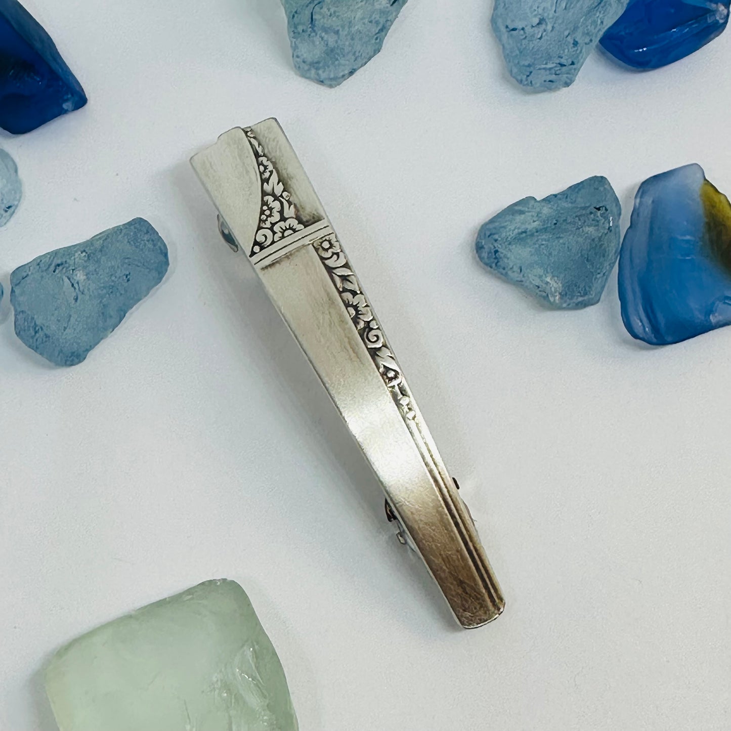 Handcrafted Vintage Silverware Hair Barrettes - Unique Patterns & Two Sizes Available