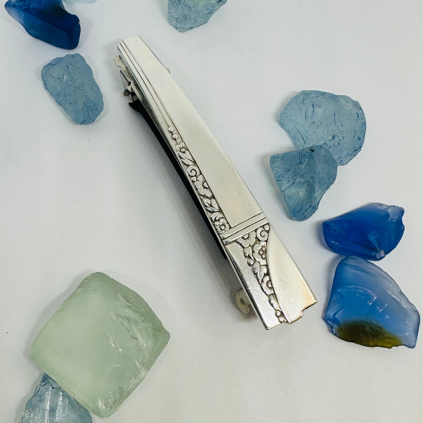 Handcrafted Vintage Silverware Hair Barrettes - Unique Patterns & Two Sizes Available