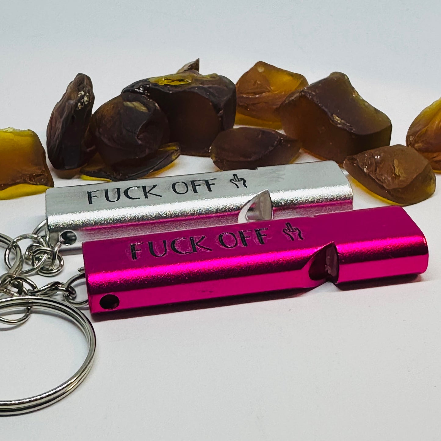 Bawdy Emergency Whistle | Fck Off | Blow Me | Grabber | Safety Alert | Adult Gag Gift | Gift for Bachelorette | LGBTQIA Gift