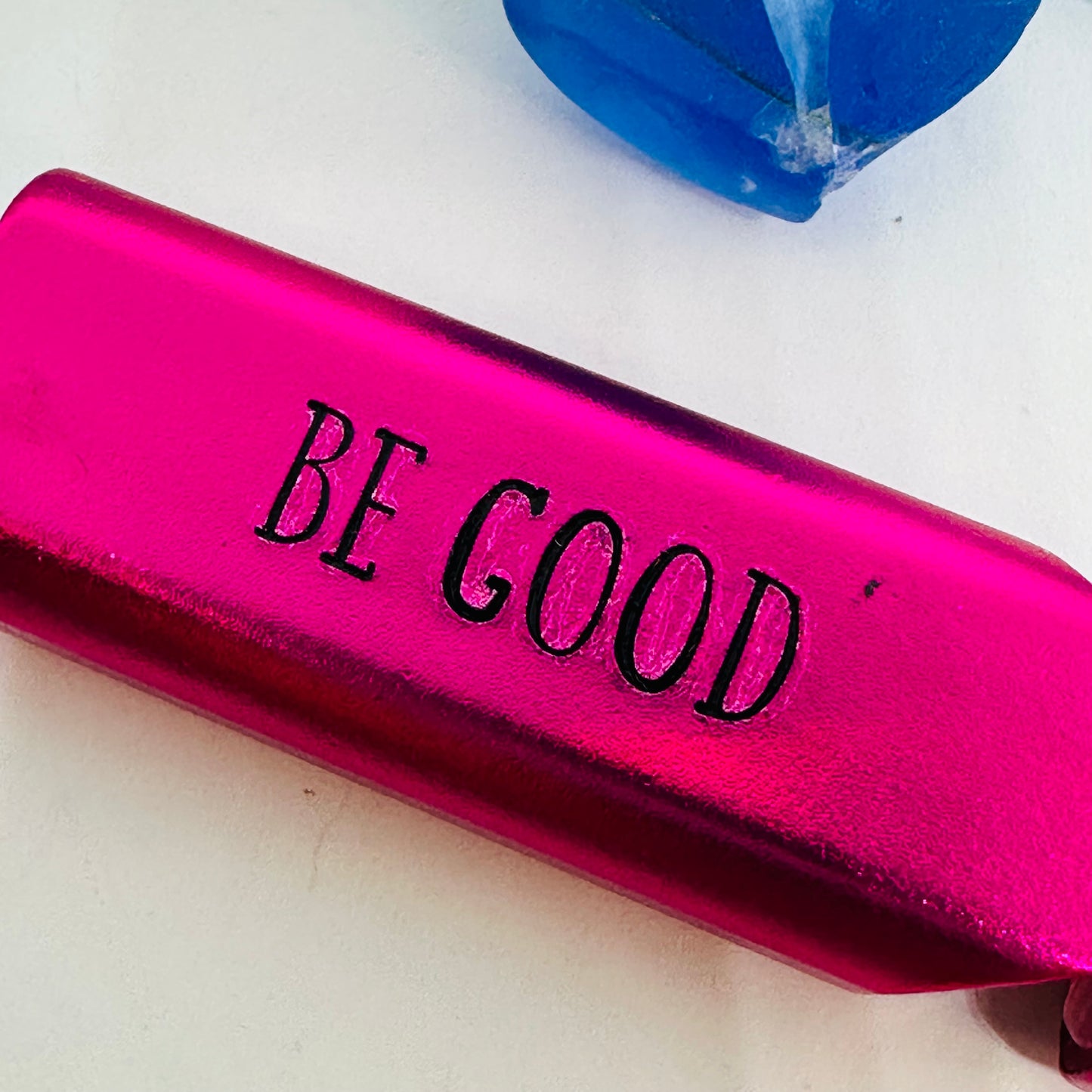 FUCK ICE | BE GOOD | Whistle | Protest Keychain | Safety Alarm | Political Activism Gift | Compact Emergency Accessory | Lady in the Pink Jacket