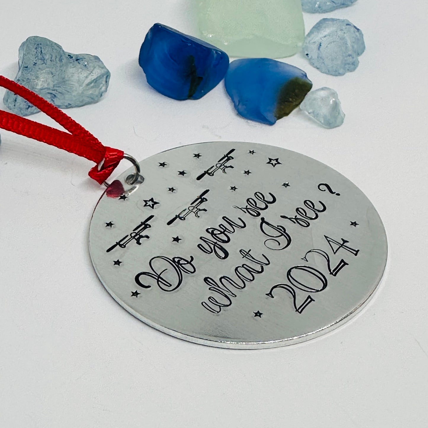 Drone Hand Stamped Ornament | Holiday Tree Decoration | Drone Invasion 2024* | Do You See What I See