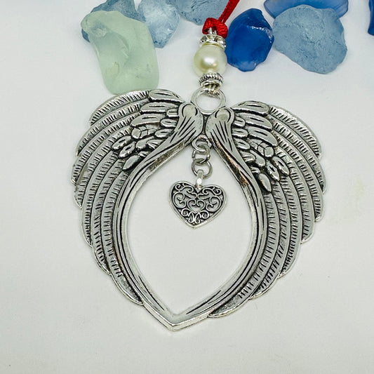 Angel Ornaments with Heart Charm