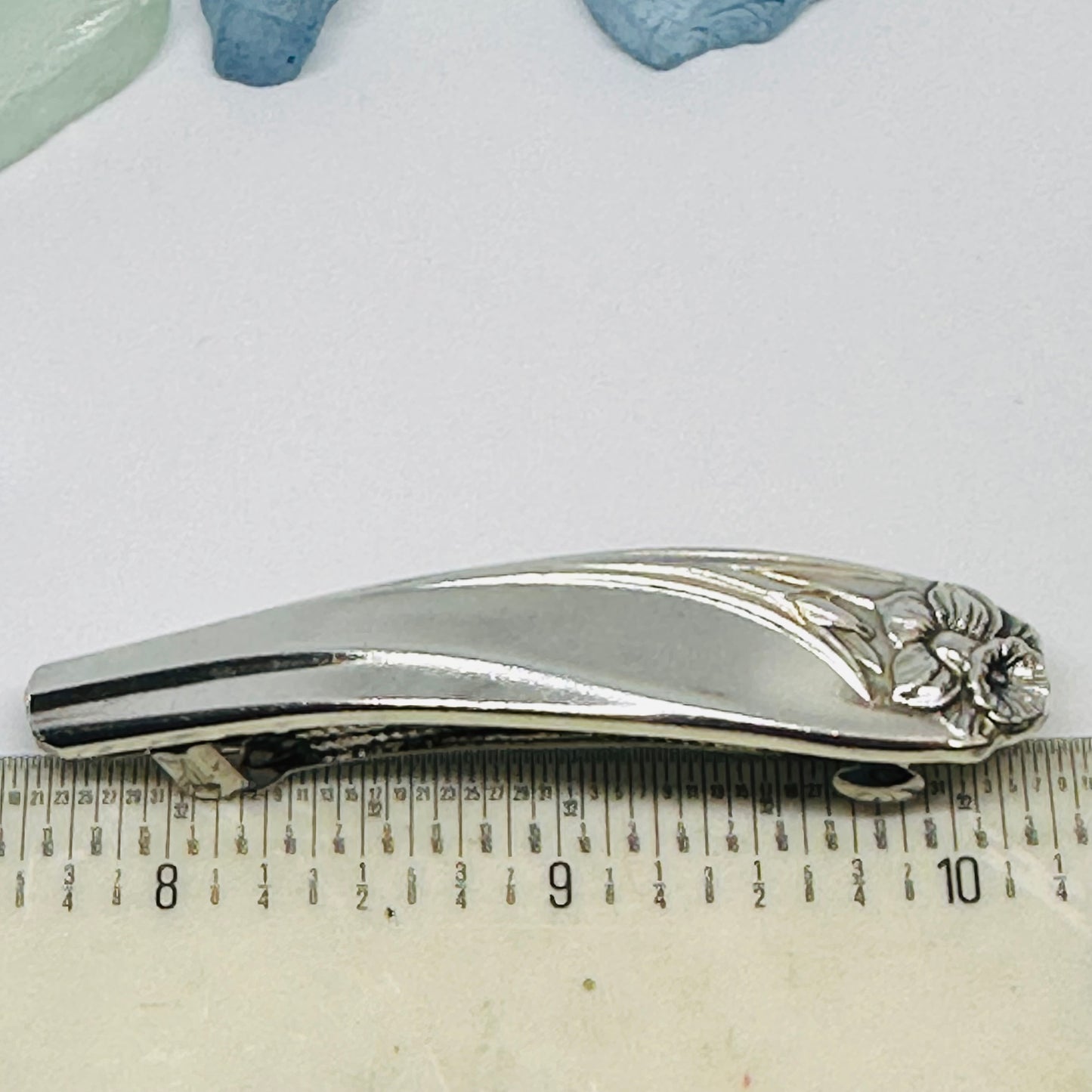 Handcrafted Vintage Silverware Hair Barrettes - Unique Patterns & Two Sizes Available