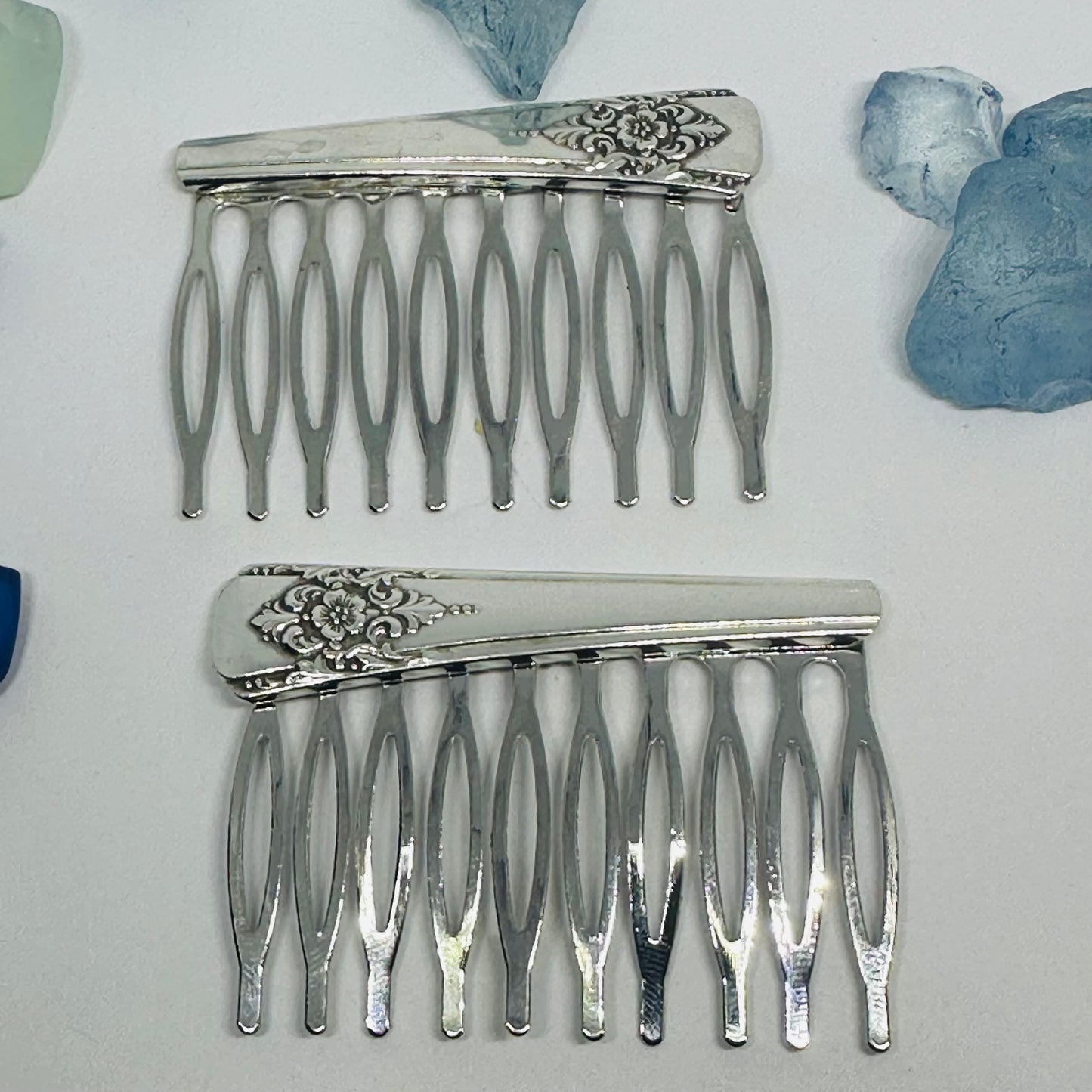 Vintage Silverware Hair Comb – Created with Repurposed Silver Plated Silverware