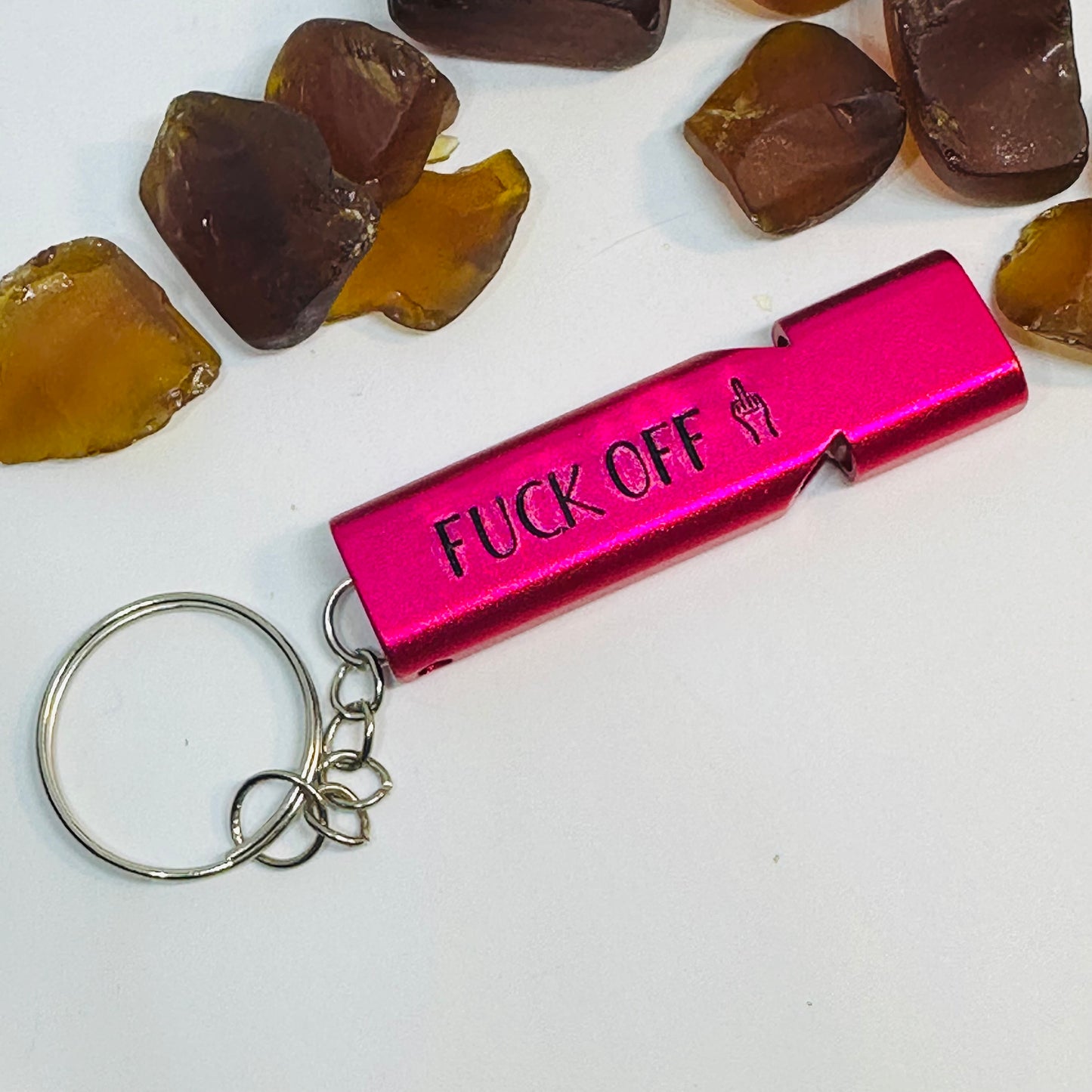 Bawdy Emergency Whistle | Fck Off | Blow Me | Grabber | Safety Alert | Adult Gag Gift | Gift for Bachelorette | LGBTQIA Gift