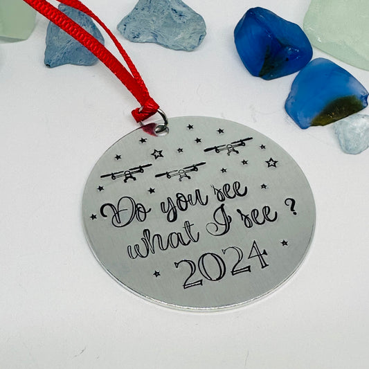 Drone Hand Stamped Ornament | Holiday Tree Decoration | Drone Invasion 2024* | Do You See What I See