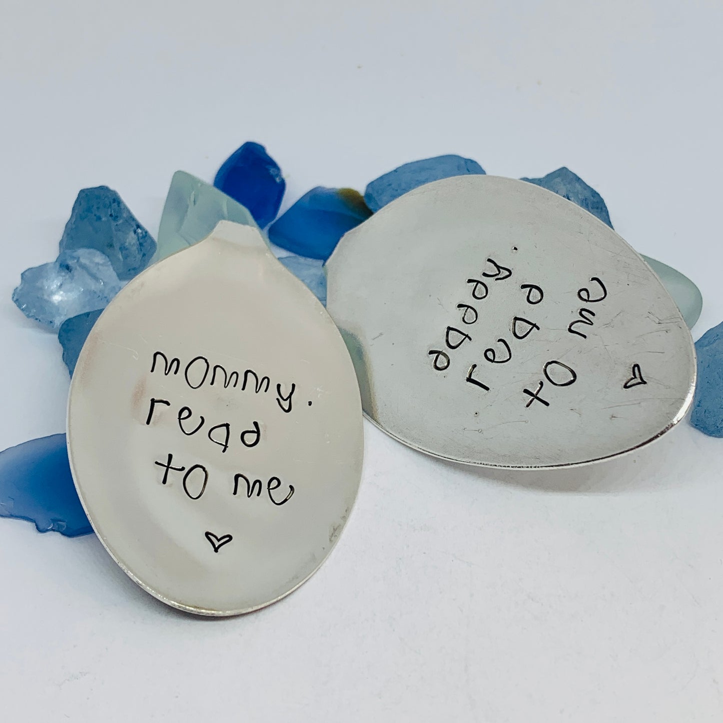 Vintage Spoon Hand Stamped Bookmark - Various Patterns & Phrases