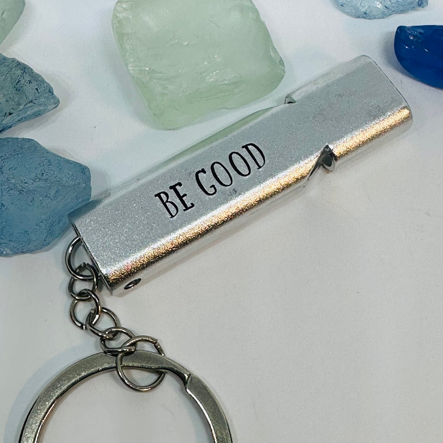 FUCK ICE | BE GOOD | Whistle | Protest Keychain | Safety Alarm | Political Activism Gift | Compact Emergency Accessory | Lady in the Pink Jacket