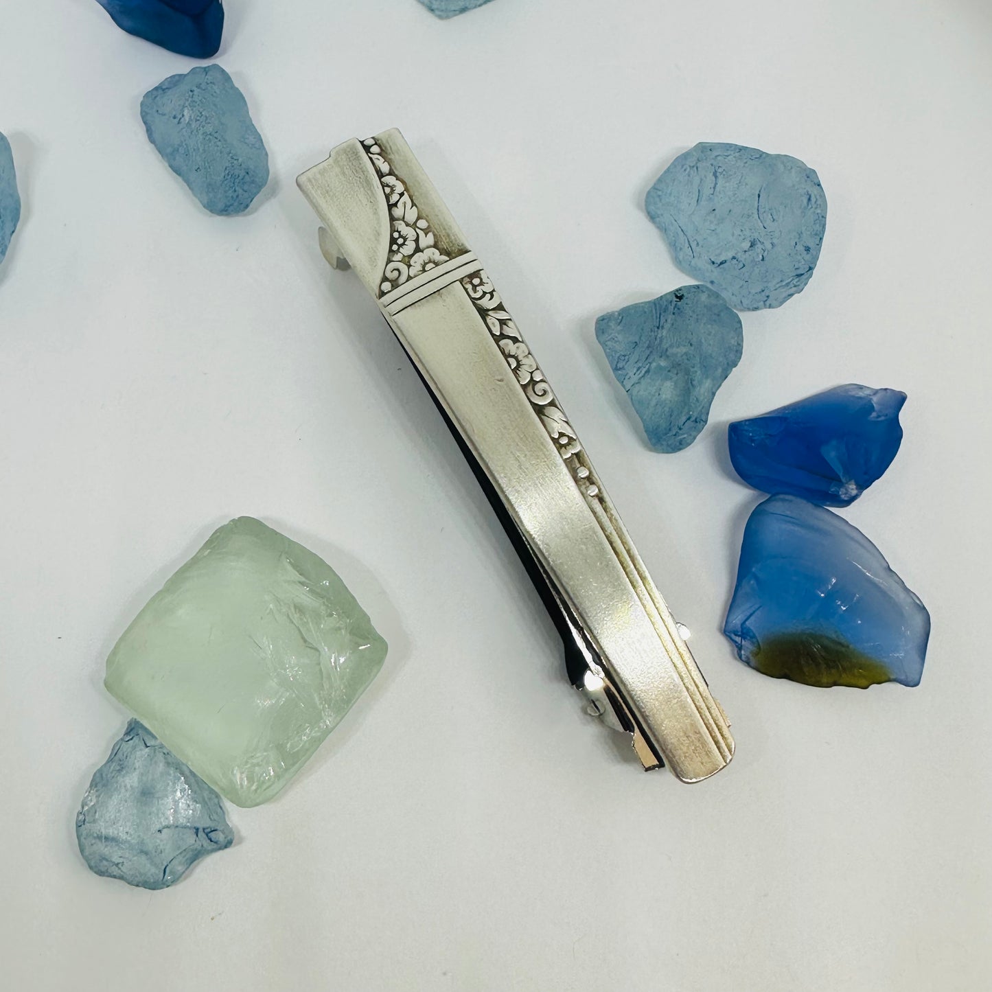 Handcrafted Vintage Silverware Hair Barrettes - Unique Patterns & Two Sizes Available