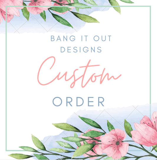 Custom Order for Katie - Hand Stamped Metal Cuff Bracelets