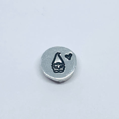 Gnome Love - Hand Stamped Super Strong Magnet