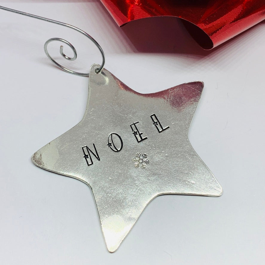 NOEL - Hand Stamped Ornament