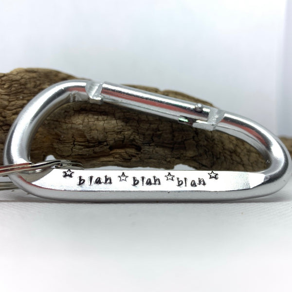 Hand Stamped Carabiner - Personalize Me!