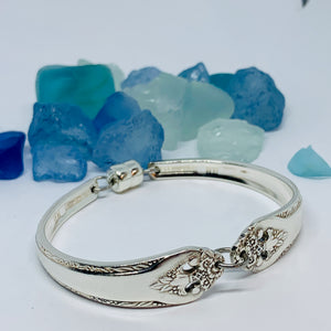 “Lovely Lady” 1937 Spoon Bracelet | Vintage Silverware | Holmes and Edwards | Up-Cycled Bracelet | Silverware Spoon Bracelet | Antique Spoon Bracelet