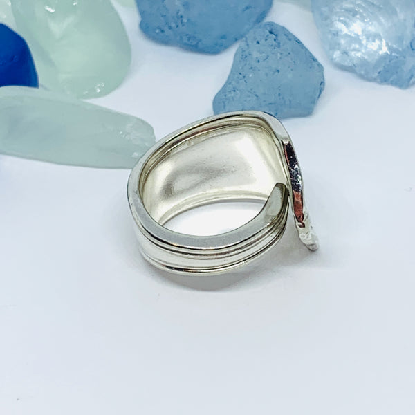 Vintage Spoon Ring with Monogram (R)