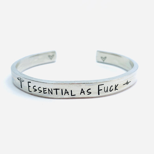 ESSENTIAL - Hand Stamped Cuff Bracelet
