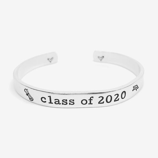 Class of 2022 - Hand Stamped Cuff Bracelet