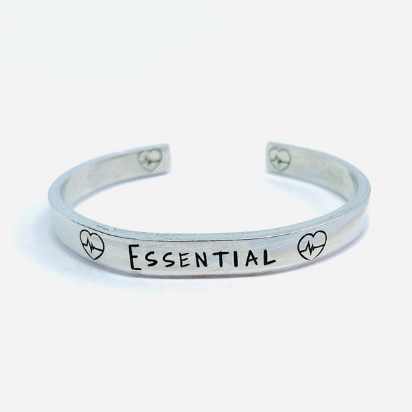 ESSENTIAL - Hand Stamped Cuff Bracelet