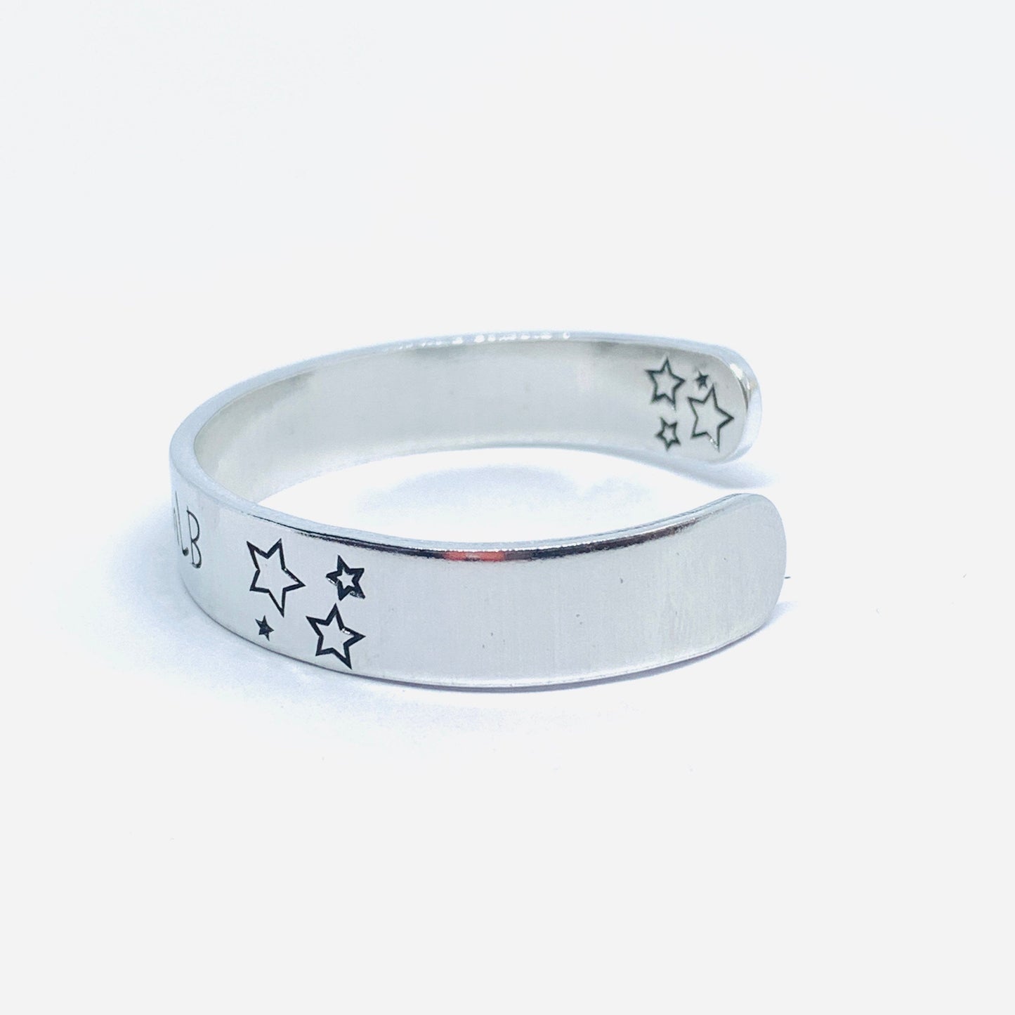 Peloton Inspired Leaderboard Handle - Hand Stamped Cuff Bracelet - Personalize Me!