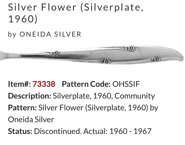 “Silver Flower” 1960 Spoon Bracelet | Vintage Silverware | Wallace | UpCycled | Silverware | Antique