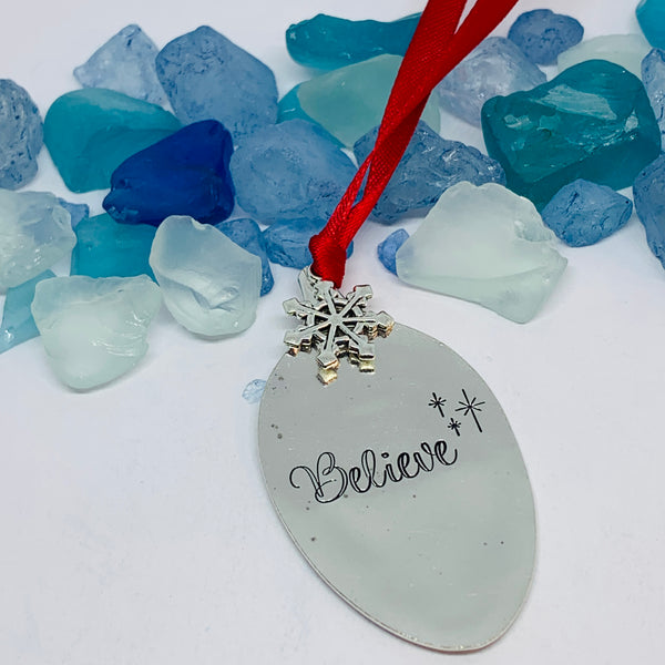 Vintage Spoon Bowl Ornament | Christmas Ornament | Hand Crafted Silver Plated Ornament | Holiday | Tree Decoration