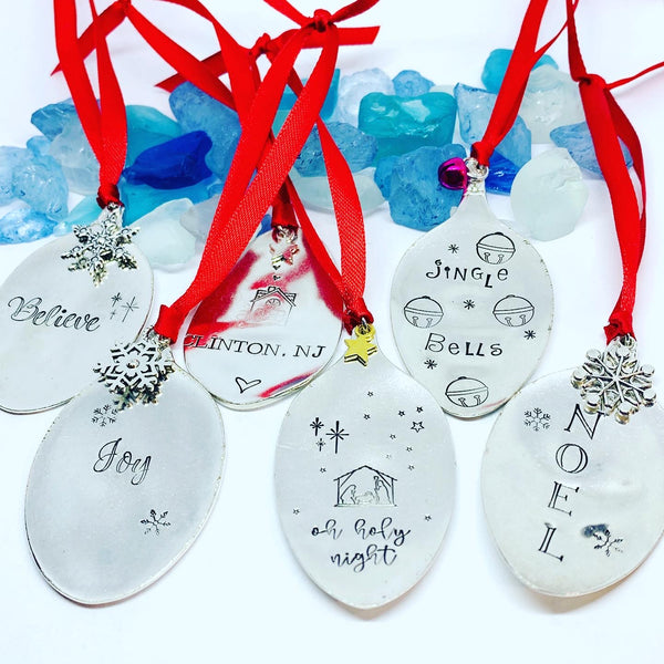 Vintage Spoon Bowl Ornament | Christmas Ornament | Hand Crafted Silver Plated Ornament | Holiday | Tree Decoration