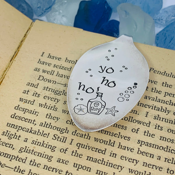 Vintage Spoon Hand Stamped Bookmark - Various Pattern & Sayings