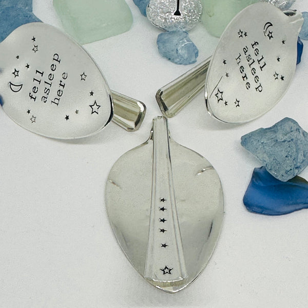 Vintage Spoon Hand Stamped Bookmark - Various Pattern & Sayings