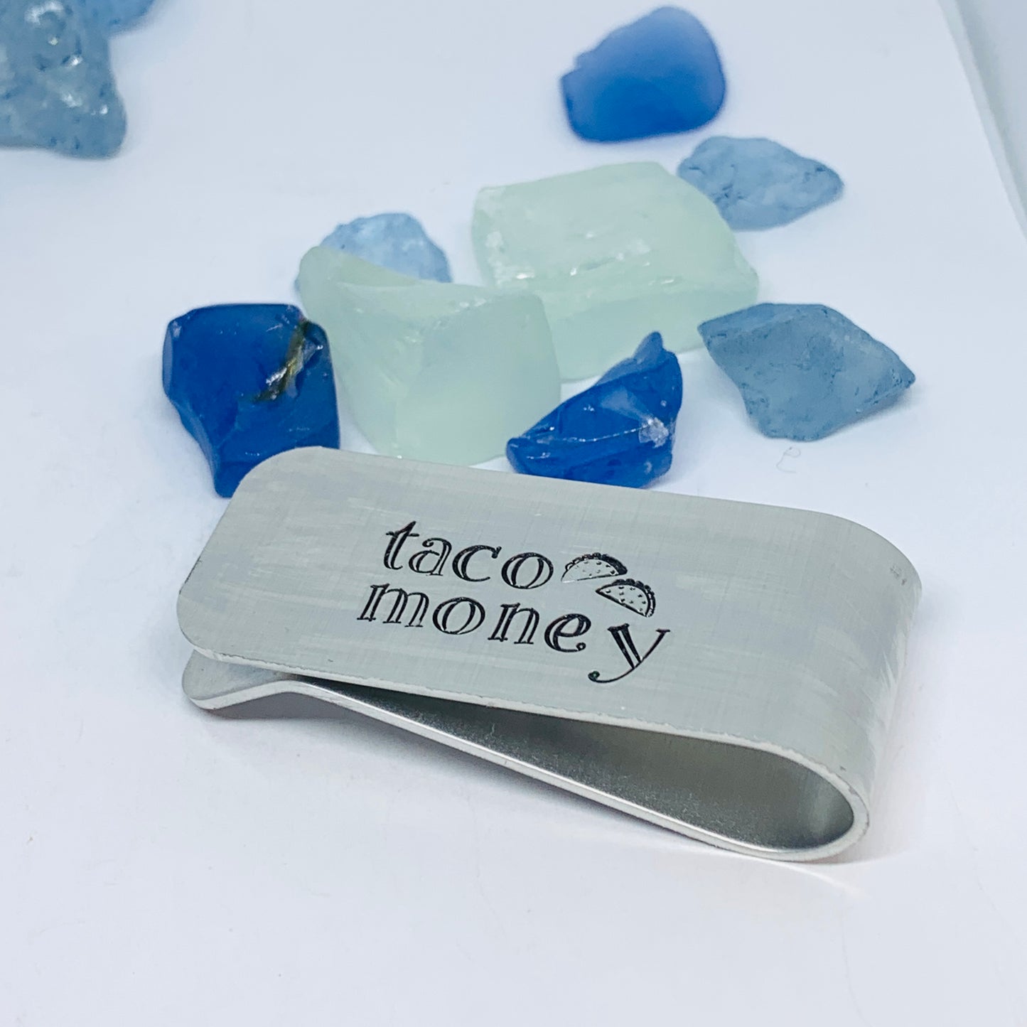 Taco Money Cash Clip - Hand Stamped Metal Money Clip - Gift for Foodie - Valentine's Day Groom Best Man Father's Day Gift