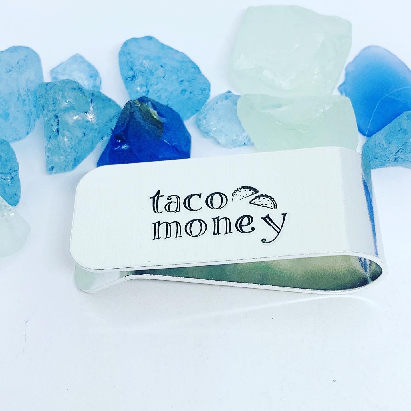 Taco Money Cash Clip - Hand Stamped Metal Money Clip - Gift for Foodie - Valentine's Day Groom Best Man Father's Day Gift