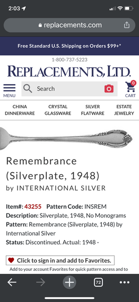 “Remembrance” 1948 Vintage Silverware Spoon Bracelet | Up-Cycled Jewelry | Antique