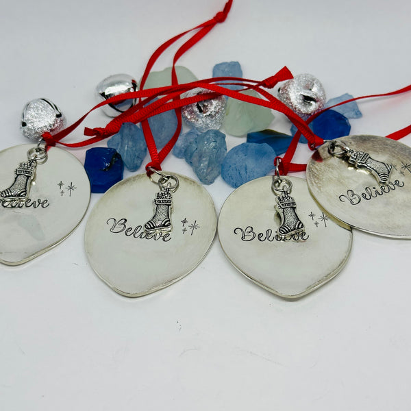 Vintage Spoon Bowl Ornament | Christmas Ornament | Hand Crafted Silver Plated Ornament | Holiday | Tree Decoration