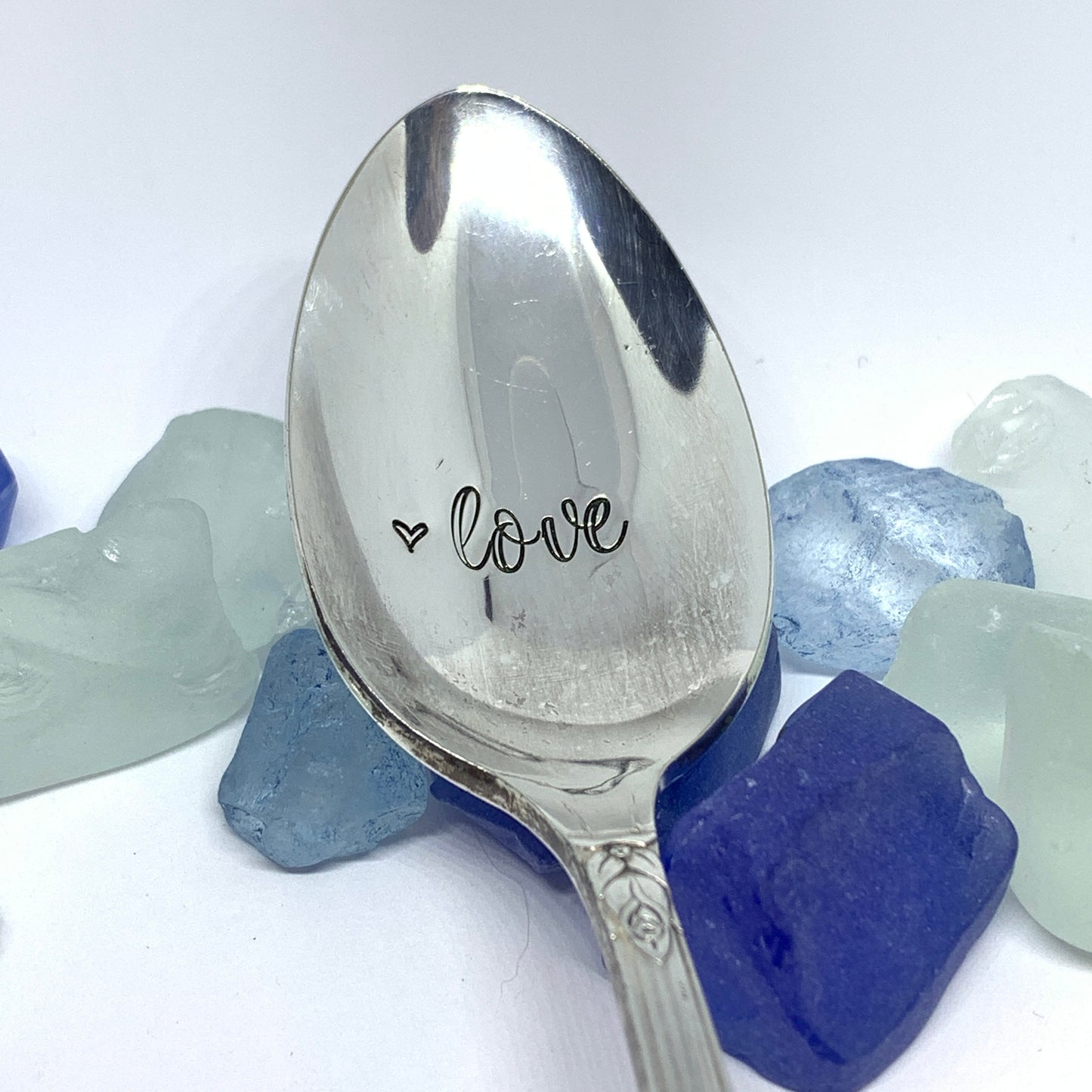 Vintage Silver Plated Hand Stamped Spoon | Novelty