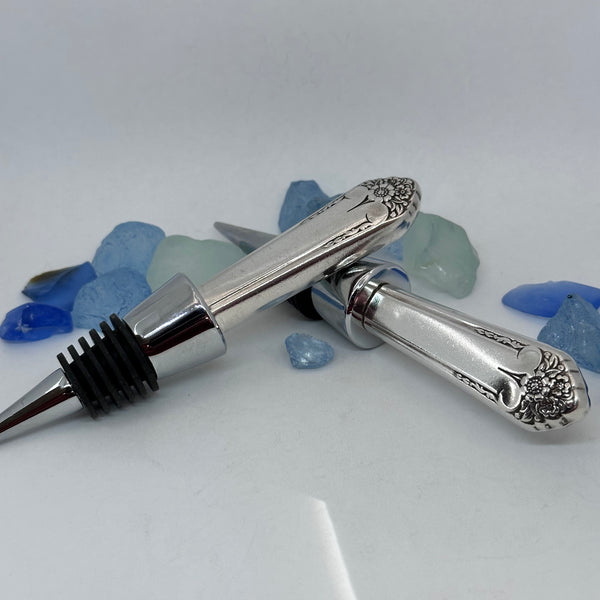 "Starlight” Vintage Silverware Bottle Stopper | 1950 | Up-Cycled Wine | Silverware Bottle Closure | Repurposed Antique Knife