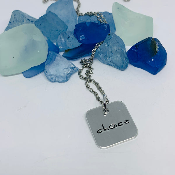 Choice - Hand Stamped Necklace | Pro Choice | Woman’s Rights