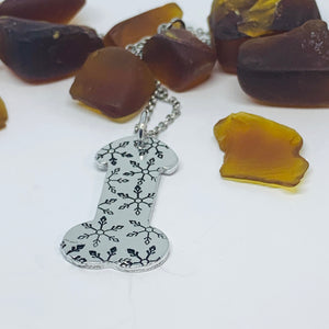 Penis Pendant Necklace - Hand Stamped | Dick Jewelry | Cock | Pot Leaf | Snowflakes | Hibiscus