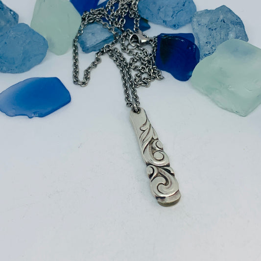 “South Seas” 1955 Spoon Necklace | Vintage Silverware | Oneida | Up-Cycled Jewelry | Silverware Spoon Necklace | Antique Spoon Pendant