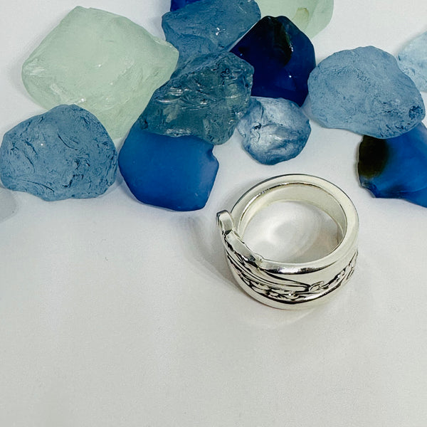 “Evening Star” 1950 Vintage Spoon Ring | Silverware | Upcycled | Antique